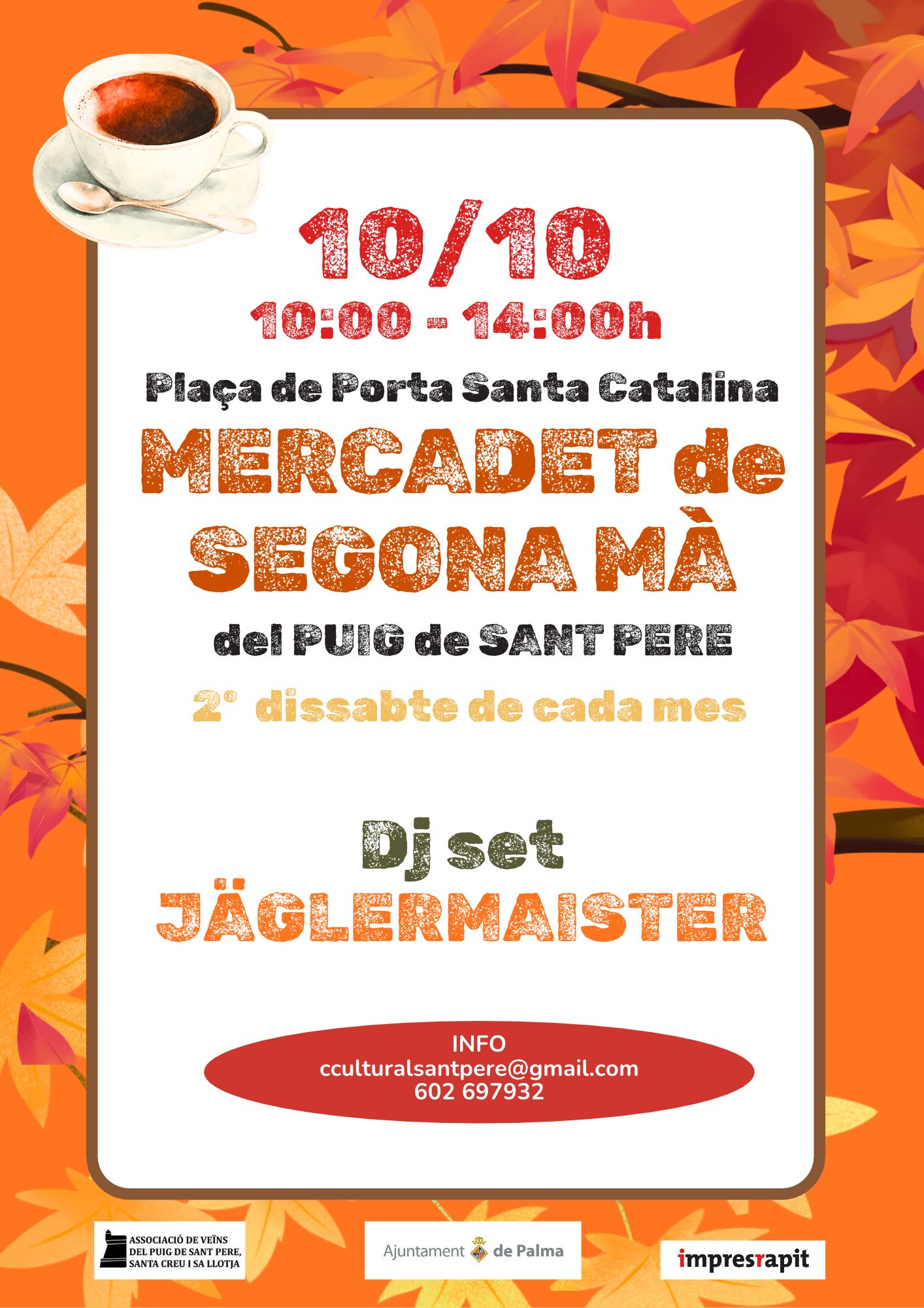 MERCADET DE SEGONA MÀ 2 Sábado de cada mes